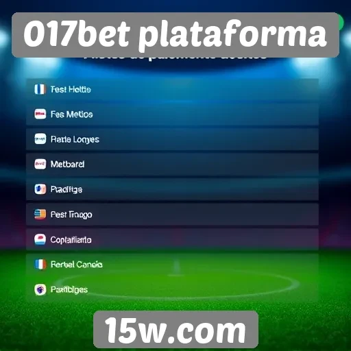 Métodos de pagamento aceitos na 017bet